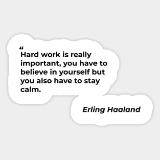 Quotes from Erling Haaland Sticker